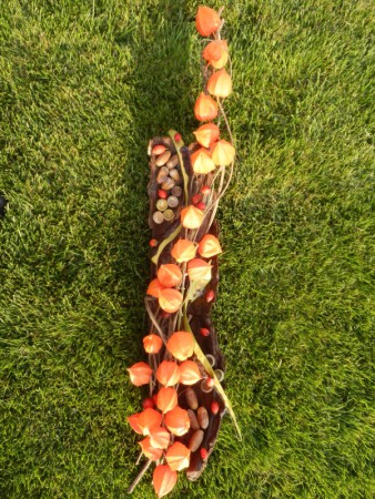 Oranžová dekorácia